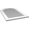 Ekena Millwork Octagonal Top Surface Mount PVC Gable Vent: Functional, w/ 3-1/2"W x 1"P Standard Frame, 26"W x 42"H GVPOT26X4201SF - alternate 4